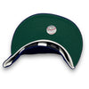 Dodgers Laurel Side Patch 59FIFTY New Era Blue Fitted Hat C Green Bottom
