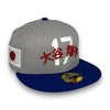 Dodgers Ohtani 59FIFTY New Era Grey & Royal Blue Fitted Hat