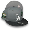 Dodgers Palm Three 50th New Era 9FIFTY Grey & Storm Snapback Hat