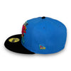 Dodgers Retro 59FIFTY New Era Blue Reef & Black Fitted Hat Snow Grey Bottom