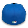 Dodgers Retro 59FIFTY New Era Blue Reef & Black Fitted Hat Snow Grey Bottom