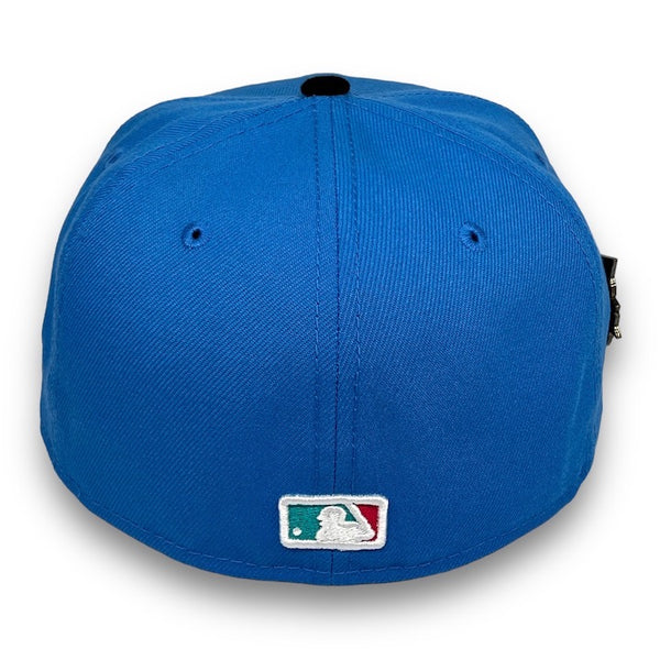 Dodgers Retro 59FIFTY New Era Blue Reef & Black Fitted Hat Snow Grey Bottom