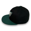 Eagles 02 Draft 59FIFTY New Era Black & Satin Green Hat