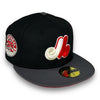 Expos 35th 59FIFTY New Era Black & D Gray Hat Red UV