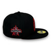 2019 all star game side patch= Flaming Anaheim Angels ASG 59FIFTY New Era Black Hat