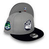 Georgetown Hoyas 9FIFTY New Era Grey & Navy Blue Snapback Hat Grey Bottom