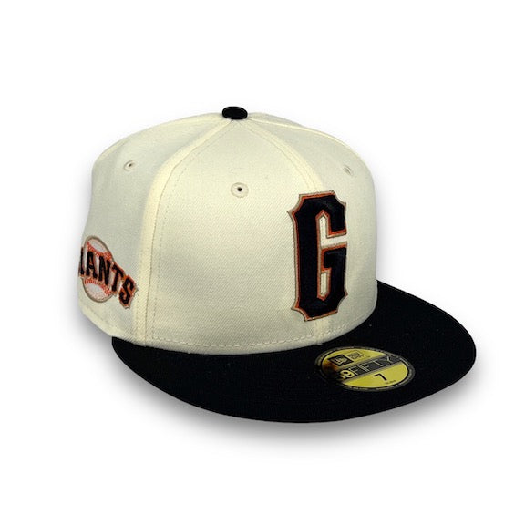 SF Giants Retro 59FIFTY New Era Off White & Black Fitted Hat