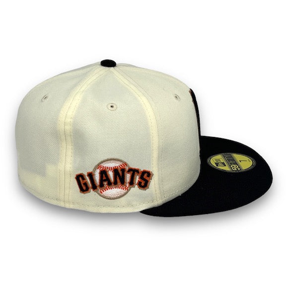 SF Giants Retro 59FIFTY New Era Off White & Black Fitted Hat