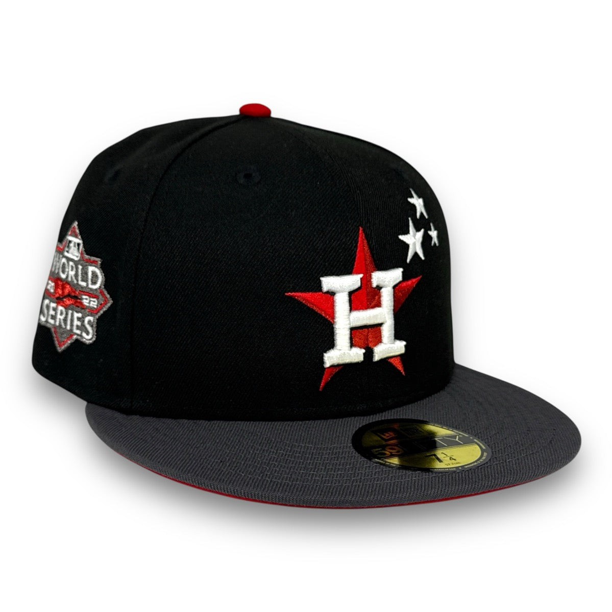 Houston Astros 22WS 59FIFTY New Era Black Hat Red UV