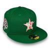 Houston Astros 45th 59FIFTY New Era Green Hat Pink UV