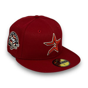 Houston Astros 2005 World Series Brick Red 59Fifty Fitted Hat by