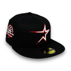 New Era - MLB Grey fitted Cap - Houston Astros Nightfall 59FIFTY 45 Charcoal/Black Fitted @ Fitted World By Hatstore