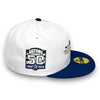 Houston Astros 50th Anni. New Era 59FIFTY White & Blue Hat Grey Bottom