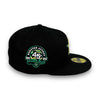 Houston Astros Green Sparks 45th Anni. New Era 59FIFTY Black Hat Grey Bottom