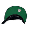 Indians AL New Era 59FIFTY Denim Fitted Hat Green Bottom