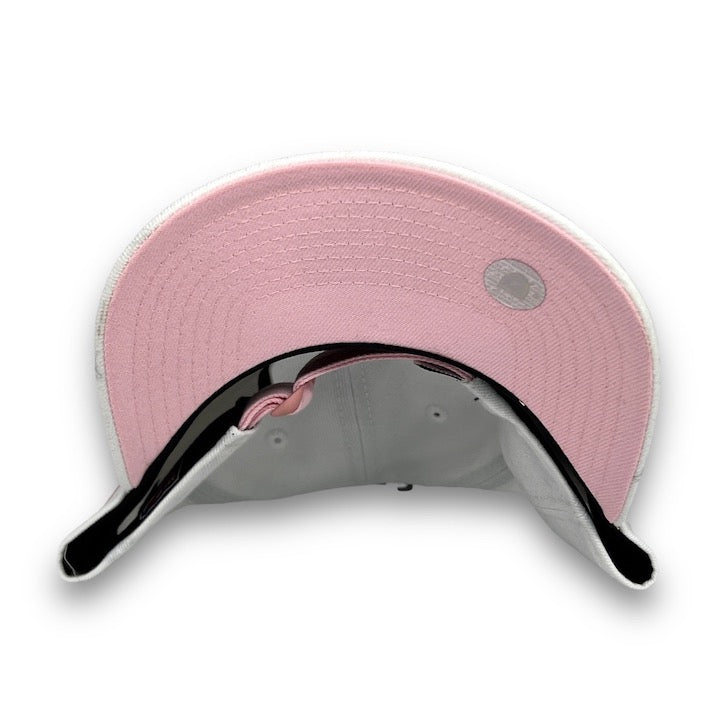 Inter Miami New Era 9TWENTY White Snapback Hat Pink Botton
