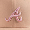 Braves 99WS 59FIFTY Pecan New Era Hat Pink UV