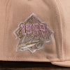Braves 99WS 59FIFTY Pecan New Era Hat Pink UV