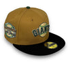 SF Giants 00 59FIFTY New Era Wheat & Black Fitted Hat C. Green Bottom