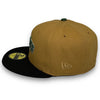 SF Giants 00 59FIFTY New Era Wheat & Black Fitted Hat C. Green Bottom