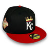 Kansas City Royals 15 WS 59FIFTY New Era Black & Red Hat