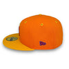 Kansas City Royals 15 WS 59FIFTY New Era D Orange & Yellow Fitted Hat S Grey UV