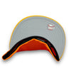 Kansas City Royals 15 WS 59FIFTY New Era D Orange & Yellow Fitted Hat S Grey UV