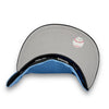 Kansas City Royals 50th Anni. 59FIFTY New Era Sky Blue & Black Fitted Hat Grey Bottom
