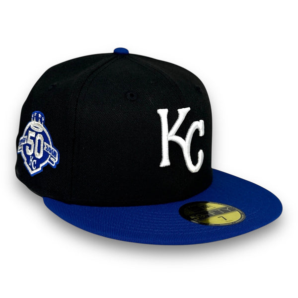Kansas City Royals 59FIFTY New Era Blue & Black Hat
