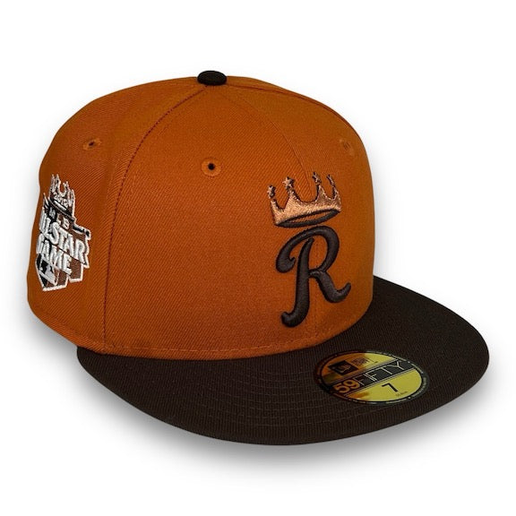 Kansas City Royals 59FIFTY New Era R Orange & Brown Fitted Hat