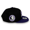 Kings NBA New Era 9FIFTY Black & Purple Snapback Hat Grey Botton