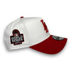 LA Dodgers 24WS New Era 9FORTY AF White & Red Snapback Hat