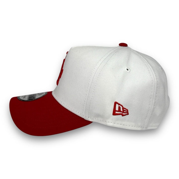 LA Dodgers 24WS New Era 9FORTY AF White & Red Snapback Hat