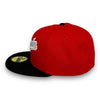 LA Dodgers 40th 59FIFTY New Era Red & Black Hat Pink UV