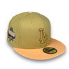 LA Dodgers 40th 59FIFTY New Era Vegas Gold & Peach Hat