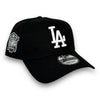 LA Dodgers 40th New Era 9FORTY AF Black Snapback Hat