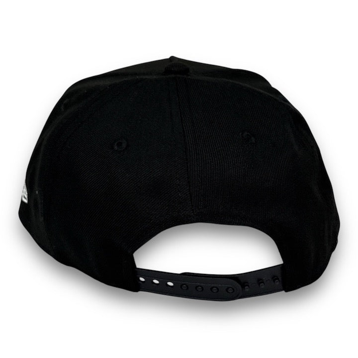 LA Dodgers 40th New Era 9FORTY AF Black Snapback Hat