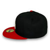 LA Dodgers 50th 59FIFTY New Era Black & Red Hat