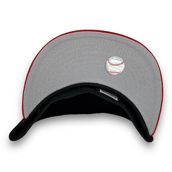 LA Dodgers 50th 59FIFTY New Era Black & Red Hat