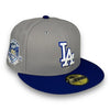 LA Dodgers 50th 59FIFTY New Era Gray & Blue Hat