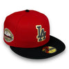 LA Dodgers 50th 59FIFTY New Era Red & Black Hat