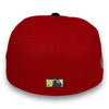 LA Dodgers 50th 59FIFTY New Era Red & Black Hat