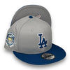 LA Dodgers 50th New Era 9FIFTY Grey & Seashore Blue Snapback Hat