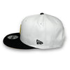 LA Dodgers 50th New Era 9FIFTY White & Black Snapback Hat Yellow UV