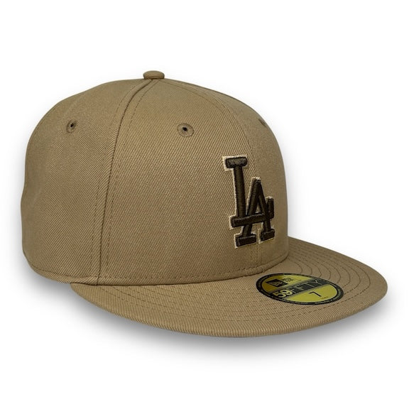 LA Dodgers Basic 59FIFTY New Era Khaki Hat
