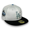 LA Dodgers Stars 40th 59FIFTY New Era White & Black Hat