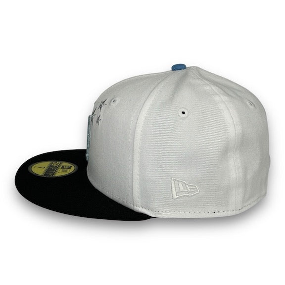LA Dodgers Stars 40th 59FIFTY New Era White & Black Hat