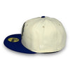 LA Dodgers Zodiac 59FIFTY New Era Off White & Blue Hat