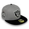 Las Vegas Raiders 59FIFTY New Era Gray & Black Camo Fitted Hat