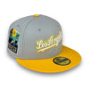 Los Angeles Dodgers 60th 59FIFTY New Era Snow Grey & G Yellow Fitted Hat S Grey UV
